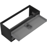 Mexen Box-A corp dulap sub chiuvetă 120 cm, 2 sertare, negru mat - 91AX0-1200-470-2-71