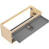 Mexen Box-A mosdószekrény korpus 120 cm, 2 fiókkal, tölgy - 91AX0-1200-470-2-81