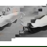 Mexen Lira szabadon álló kád minta 170 x 80 cm, fehér/fekete, réz átfolyó matt-kefe - 52831708075-65