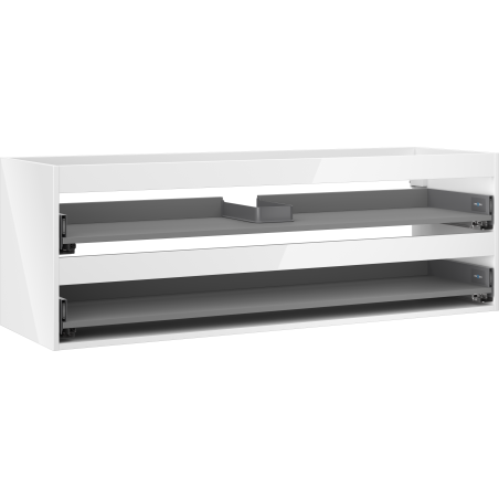 Mexen Box-A corp dulap lavoar 140 cm, 2 sertare, alb lucios - 91AX0-1400-470-2-00
