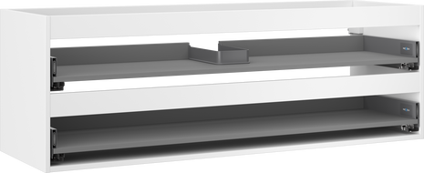 Mexen Box-A 140 cm-es mosdó alatti szekrénytest, 2 fiók, fehér matt - 91AX0-1400-470-2-01