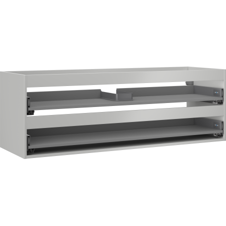 Mexen Box-A corp dulap sub lavoar 140 cm, 2 sertare, gri mat - 91AX0-1400-470-2-62