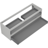 Mexen Box-A corp dulap sub lavoar 140 cm, 2 sertare, gri mat - 91AX0-1400-470-2-62