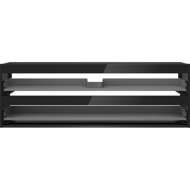 Mexen Box-A corp dulap sub chiuvetă 140 cm, 2 sertare, negru lucios - 91AX0-1400-470-2-70