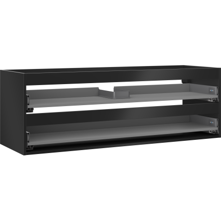 Mexen Box-A corp dulap sub chiuvetă 140 cm, 2 sertare, negru mat - 91AX0-1400-470-2-71