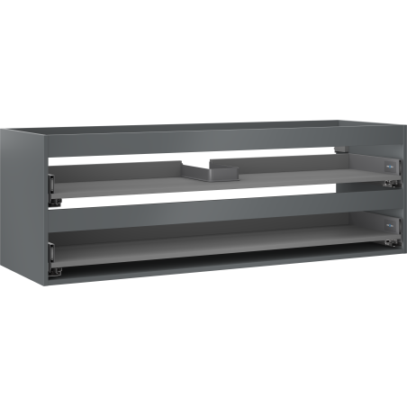 Corp dulap lavoar Mexen Box-A 140 cm, 2 sertare, grafit mat - 91AX0-1400-470-2-66
