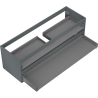 Corp dulap lavoar Mexen Box-A 140 cm, 2 sertare, grafit mat - 91AX0-1400-470-2-66