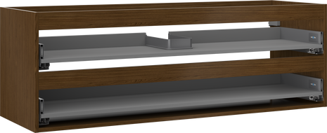 Mexen Box-A mosdószekrény korpusz 140 cm, 2 fiók, dió - 91AX0-1400-470-2-86