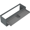 Corp dulap lavoar Mexen Box-A 140 cm, 2 sertare, grafit mat - 91AX0-1400-470-2-66