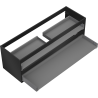 Mexen Box-A corp dulap sub chiuvetă 140 cm, 2 sertare, negru mat - 91AX0-1400-470-2-71