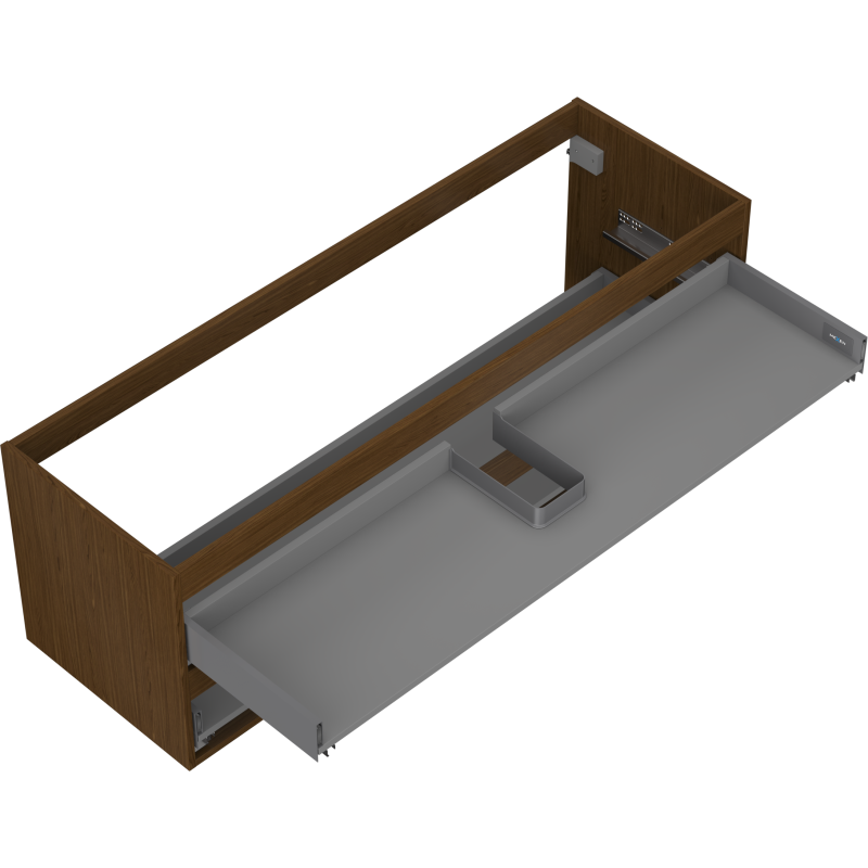 Mexen Box-A mosdószekrény korpusz 140 cm, 2 fiók, dió - 91AX0-1400-470-2-86