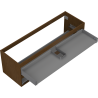Mexen Box-A mosdószekrény 140 cm, 2 fiók, dió - 91AX0-1400-470-2-86
