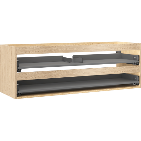 Mexen Box-A mosdó alatti szekrény ház 140 cm, 2 fiók, tölgy - 91AX0-1400-470-2-81