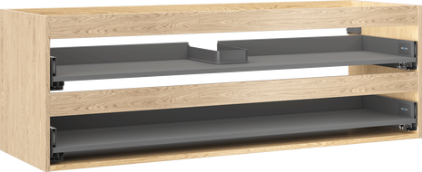 Mexen Box-A mosdó alatti szekrény ház 140 cm, 2 fiók, tölgy - 91AX0-1400-470-2-81