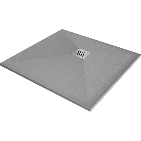 Mexen Stone+ cadă de duș compozit pătrată 70 x 70 cm, gri-beton - 44617070
