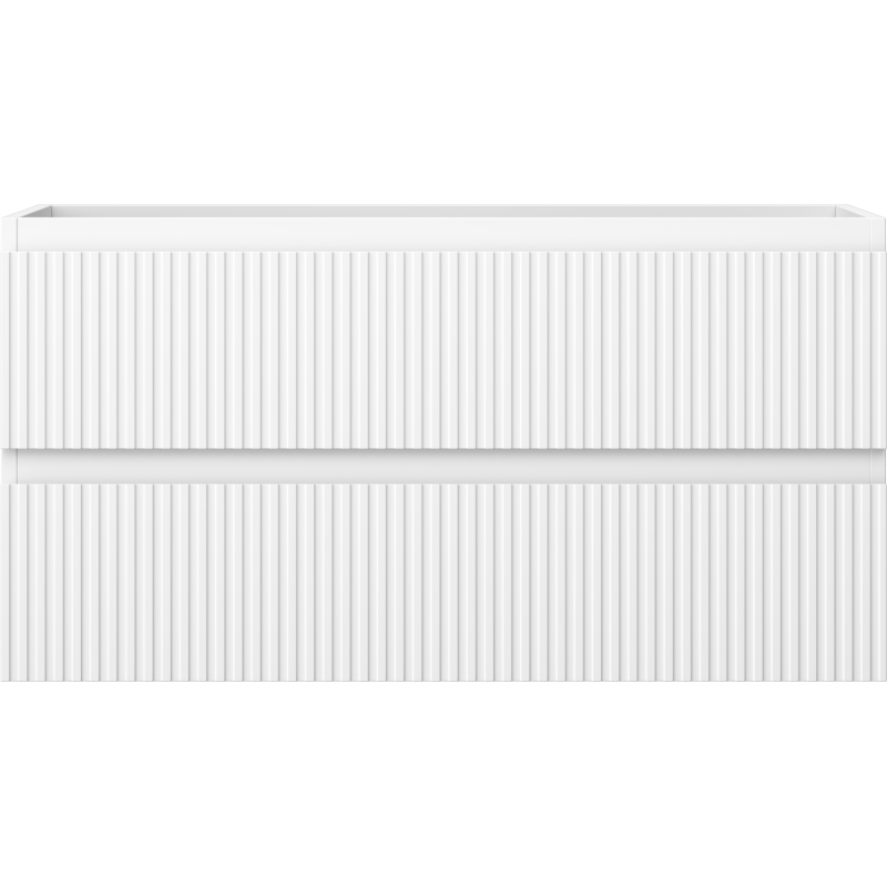 Mexen Rivel dulap baie sub chiuvetă 90 cm, 2 sertare, striat, alb mat - 91A20-09047-2-BFF01