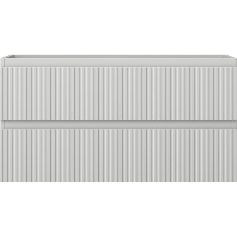 Mexen Rivel dulap baie sub lavoar 90 cm, 2 sertare, canelat, gri mat - 91A20-09047-2-BFF62