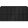 Mexen Rivel dulap baie sub lavoar 90 cm, 2 sertare, canelat, negru mat - 91A20-09047-2-BFF71