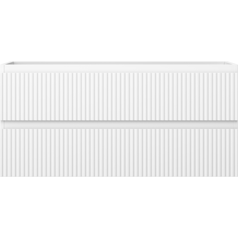 Mexen Rivel dulap baie sub chiuvetă 100 cm, 2 sertare, canelată, alb mat - 91A20-10047-2-BFF01