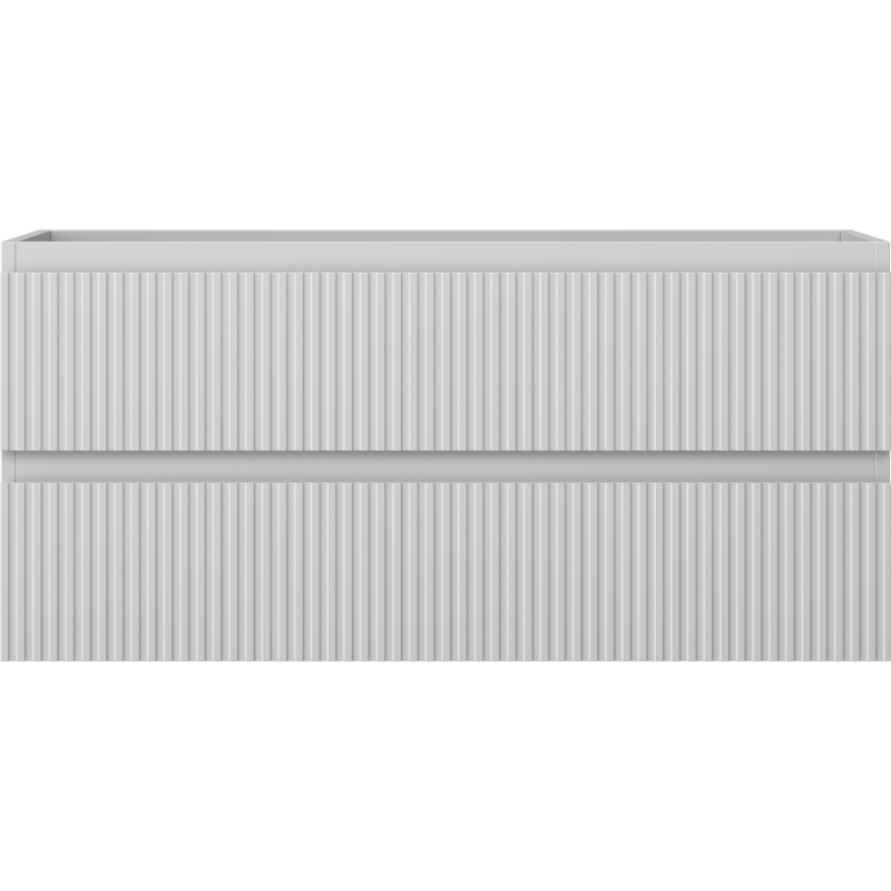 Mexen Rivel dulap băiță sub chiuvetă 100 cm, 2 sertare, cu rifluri , gri mat - 91A20-10047-2-BFF62