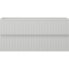 Mexen Rivel dulap pentru baie sub lavoar 100 cm, 2 sertare, riflat, gri mat - 91A20-10047-2-BFF62