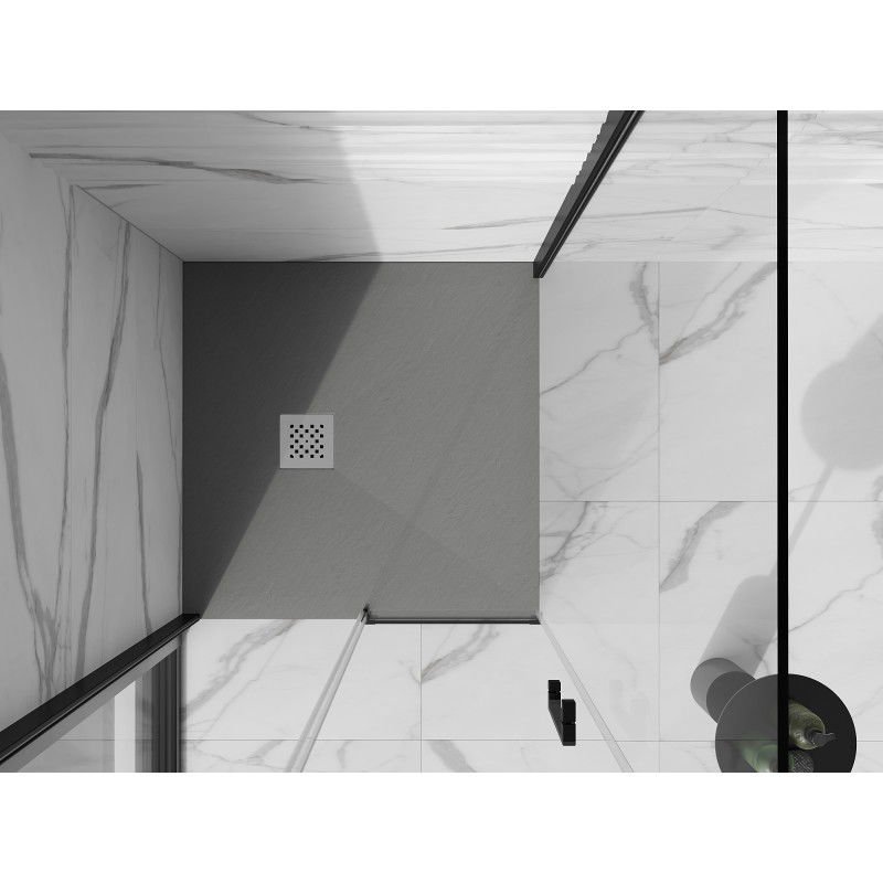 Mexen Stone+ cadă de duș pătrată din compozit 90 x 90 cm, gri - beton - 44619090