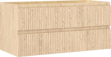 Mexen Rivel dulap baie pentru chiuvetă 100 cm, 2 sertare, canelat, stejar - 91A20-10047-2-BFF81