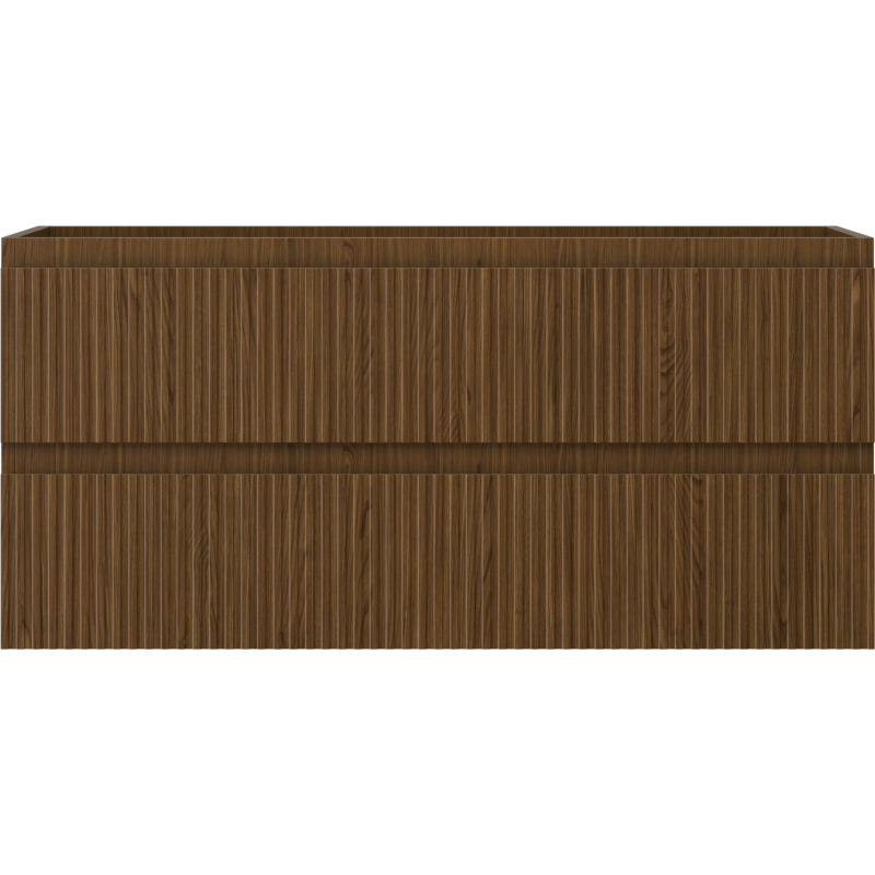 Mexen Rivel dulap baie sub chiuvetă 100 cm, 2 sertare, canelat, nuc - 91A20-10047-2-BFF86