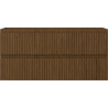 Mexen Rivel dulap baie sub lavoar 100 cm, 2 sertare, canelat, nuc - 91A20-10047-2-BFF86