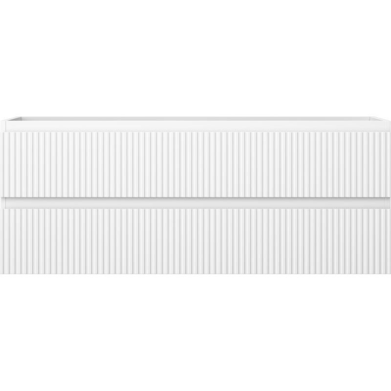 Mexen Rivel dulap baie de 120 cm, 2 sertare, cu caneluri, alb mat - 91A20-12047-2-BFF01