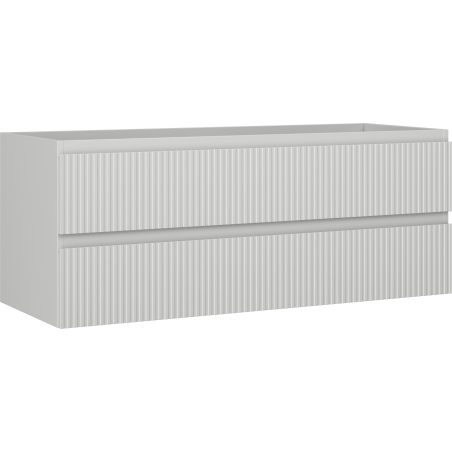 Mexen Rivel dulap baie pentru lavoar 120 cm, 2 sertare, canelat, gri mat - 91A20-12047-2-BFF62