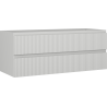 Mexen Rivel dulap baie pentru lavoar 120 cm, 2 sertare, canelat, gri mat - 91A20-12047-2-BFF62