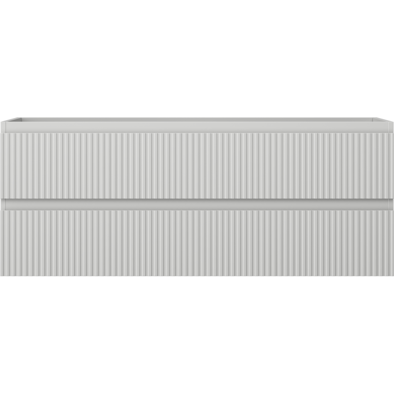 Mexen Rivel dulap baie sub lavoar 120 cm, 2 sertare, canelat, gri mat - 91A20-12047-2-BFF62