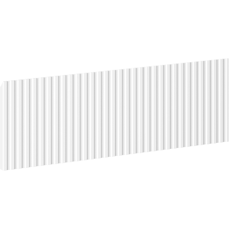 Mexen Rivel front sculptat pentru corpul dulapului de baie 70 x 20 cm, alb mat - 91A20-0700-235-1-01