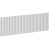 Mexen Rivel ráncolt előlap fürdőszobai szekrénytesthez 50 x 20 cm, szürke matt - 91A20-0500-235-1-62
