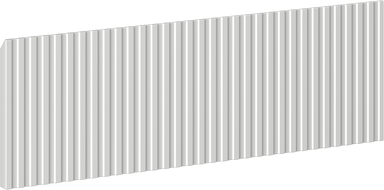 Mexen Rivel Ryflowany előlap fürdőszoba szekrény testhez 70 x 20 cm, szürke matt - 91A20-0700-235-1-62
