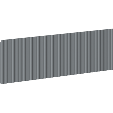 Mexen Rivel elülső rész bordázott fürdőszobai szekrénytesthez 60 x 20 cm, grafit matt - 91A20-0600-235-1-66