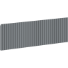 Mexen Rivel ryflowált előlap fürdőszobai szekrény testhez 60 x 20 cm, grafit matt - 91A20-0600-235-1-66