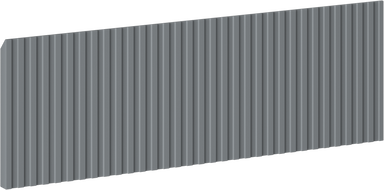 Mexen Rivel homlokzat bordázott fürdőszobai szekrénytörzsre 50 x 20 cm, matt grafit - 91A20-0500-235-1-66
