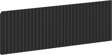 Mexen Rivel front canelat pentru corpul dulapului de baie 60 x 20 cm, negru mat - 91A20-0600-235-1-71