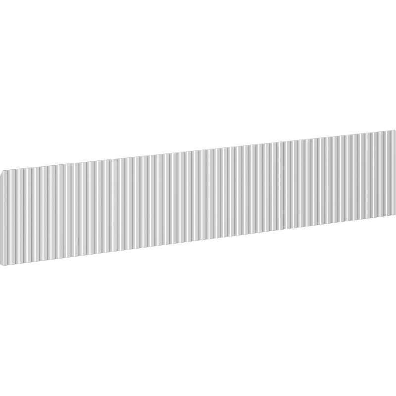 Mexen Rivel elülső barázdált fürdőszobai szekrényhez 80 x 20 cm, szürke matt - 91A20-0800-235-1-62