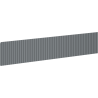 Mexen Rivel panou frontal cu caneluri pentru dulap baie 100 x 20 cm, grafit mat - 91A20-1000-235-1-66