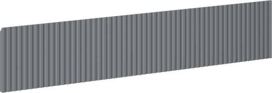 Mexen Rivel față canelată pentru corpul dulapului de baie 100 x 20 cm, grafit mat - 91A20-1000-235-1-66