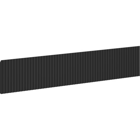 Mexen Rivel előlap bordázott fürdőszobai szekrénytesthez, 80 x 20 cm, fekete matt - 91A20-0800-235-1-71