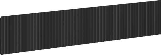 Mexen Rivel față cu caneluri pentru corpul dulapului de baie 100 x 20 cm, negru mat - 91A20-1000-235-1-71