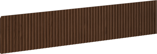 Mexen Rivel față frontală canelată pentru corpul dulapului de baie 80 x 20 cm, nuc - 91A20-0800-235-1-86