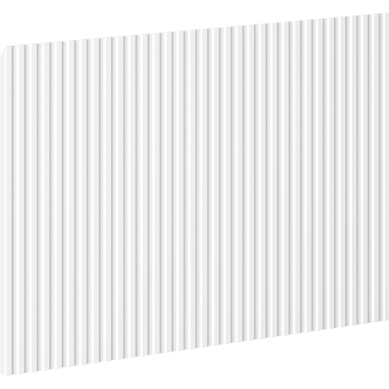 Mexen Rivel frontrész bordázott fürdőszobai szekrényhez 40 x 43,5 cm, fehér matt - 91A20-0400-470-1-01