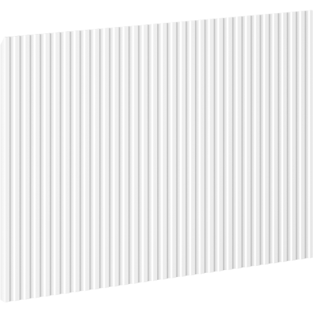 Mexen Rivel frontrész bordázott fürdőszobai szekrényhez 40 x 43,5 cm, fehér matt - 91A20-0400-470-1-01