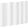 Mexen Rivel frontrész bordázott fürdőszobai szekrényhez 40 x 43,5 cm, fehér matt - 91A20-0400-470-1-01