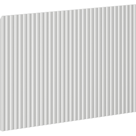 Mexen Rivel față canalată pentru corpul dulapului de baie 40 x 43,5 cm, gri mat - 91A20-0400-470-1-62